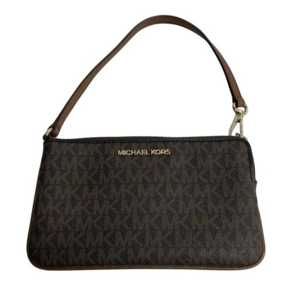 Michael Kors Women's Jet Set Small Signature Logo Clutch - Picture 1 of 5